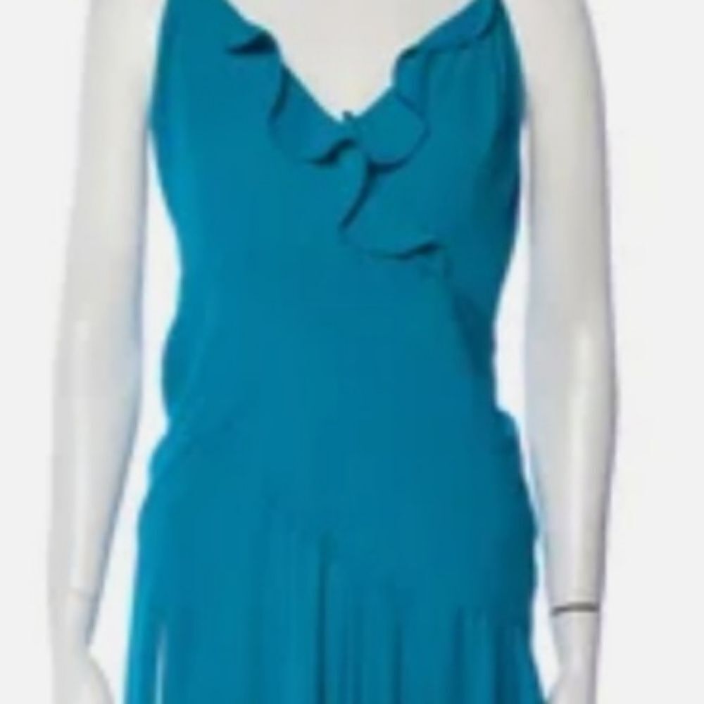 FAME AND PARTNER SIZE LARGE 10. BLUE PROM GOWN